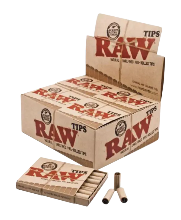 RAW PRE ROLLED TIPS 21'S (x20)