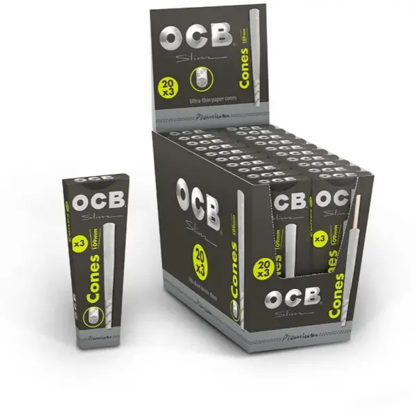 OCB PREMIUM SLIM CONES 3PK (x20)