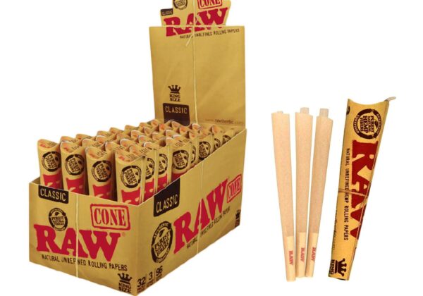 RAW CONES 3 PACK 32's